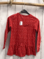 Preview:   Langarmshrt  Gr. 128  rot weiße Herzen Pailettenkatze 