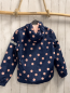 Preview:   Regenjacke  Gr. 146/152  blau rosa Punkte 