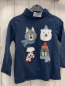 Preview:   Langarmshirt  Gr. 110  blau Rolli Tiere mit Plüsch 