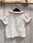 Preview: Jacadi  Poloshirt  Gr. 86  weiß roter Bund 
