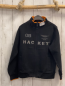 Preview: Hacket  Sweatjacke  Gr. 128  schwarz orange Bund graue Schrift 