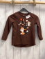 Preview:  Langarmshirt Gr. 110  braun Baum Tiere