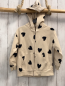 Preview: H&M Sweatjacke Gr. 110  beige schwarze Herzen