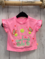 Preview: Billieblush  T-Shirt  Gr. 68  pink Blume mit hellgrünen Pailetten Schmetterlinge mit Glitzer 
