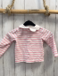 Preview: Jacadi  Langarmshirt  Gr. 86  weiß rosa Streifen weißer Kragen 