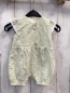Preview:   Playsuit Gr. 74  hellgrün weiß kariert + mint grün weiße Blumen 