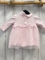 Preview: Guess  Kleid  Gr. 68  rosa weißer Tüllüberrock mit silber Glitzerpnkten Bodyunterteil 