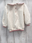 Preview: Cynthia Rowley  Pullover  Gr. 80  weiß großer Kragen mit Blumen rosa Bund 