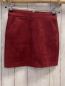 Preview: Vero Moda  Rock Gr. 152  rot Velourslederoptik 