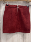 Preview: Vero Moda  Rock Gr. 152  rot Velourslederoptik 