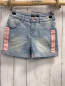 Preview: Guess  Shorts  Gr. 152  blau Jeans altrosa Glitzerband mit Schrift rosa Nähten Bund verstellbar 