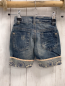 Preview: neu Mish Mish  Shorts  Gr. 104  blau Jeans Umschlag mit Blumen Blume mit Pailetten 