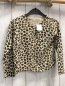 Preview: H&M  Strickjacke  Gr. 98  beige schwarz braun leoprnt 