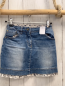 Preview: S´ Oliver  Rock Gr. 122  blau Jeans weißer Saum mit Blumen Bund verstellbar 