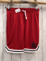 Preview: Terranova  Sportshorts  Gr. 152  rot Lochmuster weiß schwarzer Streifensaum weiße Kordel 
