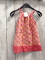 Preview: Obaibi Kleid  Gr. 86  rosa mit gelb weiß roten Blättern rosa Saum 