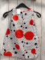 Preview: Obaibi Kleid  Gr. 98  weiß blau rote Punkte 