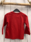 Preview: Benetton Langarmshirt Gr. 92  rot Schrift