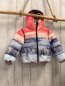 Preview: Hyros Wendejacke Gr. 104  rosa gesteppt + blau Landschaft
