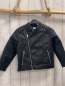 Preview: H&M  Jacke  Gr. 116  schwarz lederoptik silber Reißverschlüsse 