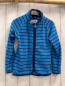 Preview:   Fleecejacke  Gr. 110  hellblau blaue Streifen blauer Bund 