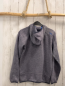 Preview: CMP  Strickjacke  Gr. 164  hellgrau grau meliert dunkelgrauer Bund Kapuze blaue Reißverschlüsse 