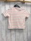 Preview: Zara  T-Shirt  Gr. 116  weiß pink Streifen Minnie Mouse orange Schrift 