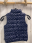 Preview: Benetton  Weste  Gr. 110  blau hellgraue Punkte 