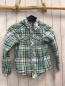Preview: H&M  Hemd  Gr. 128  mint grau hellblau weiß kariert