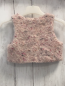 Preview:   Weste  Gr. 86  rosa bunt meliert Handmade 