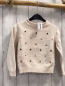 Preview: Blue Seven  Pullover  Gr. 98  creme Strick bunte Noppen 