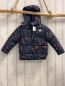 Preview: Mango Winterjacke  Gr. 92  grau Blumen Kapuze 