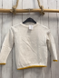 Preview: Alana  Pullover  Gr. 104  weiß Strick Lochmuster mais Bund 