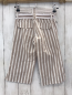 Preview: Barbara Färber  Caprihose  Gr. 116  sand weiße Streifen mit Gürtel 
