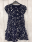 Preview:   Kleid  Gr. 122/128  blau weiß gelbe Blumen Rüschenrock