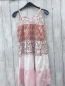 Preview: H&M  Kleid  Gr. 128  weiß graue Streifen mit Blumen + rosa weiße Streifen 