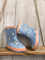 Preview: neu  Gummistiefel  Gr. 24  hellblau Pinguine lachs Bund gefüttert  