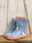 Preview: neu  Gummistiefel  Gr. 24  hellblau Pinguine lachs Bund gefüttert  