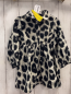 Preview: neu Shein  Kleid  Gr. 86  weiß grau schwarz Leoprint