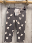 Preview: neu  Leggings  Gr. 116  grau weiße Blumen 3/4 lang 
