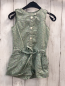 Preview: jacadi  Playsuit Gr. 98  hellgrün hellblau rosa weiße Blumen mit Gürtel