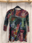 Preview: Desigual  Kleid  Gr. 104  blau bunte Streifen Pailettenherzen 
