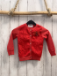 Preview:   Sweatjacke  Gr. 104  blau Blumenstickerei Schleife 