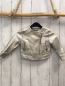 Preview: jbc Lederjacke  Gr. 92  grau silber Reißverschlüsse 