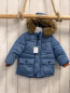 Preview:  Winterjacke Gr. 68  blau abtrennbarer Fellbund an der Kapuze