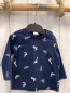 Preview: H&M Langarmshirt Gr. 68  blau Dinos