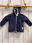 Preview: noppies Wendesweatjacke Gr. 68  blau + blau weiß gestreift