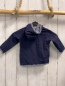Preview: noppies Wendesweatjacke Gr. 68  blau + blau weiß gestreift