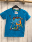 Preview:  T-Shirt Gr. 104  blau Monster auf Roller
