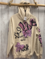 Preview: H&M  Pullover  Gr. 146/152  beige Kapuze rosa graue Schleife Schrift 